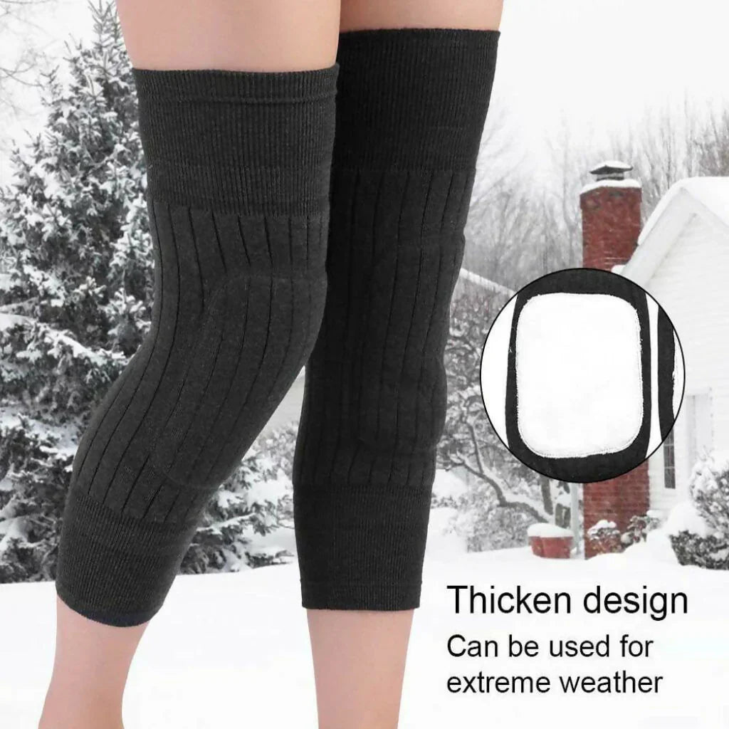 1 Pair Winter Wool Knee Pads Warm